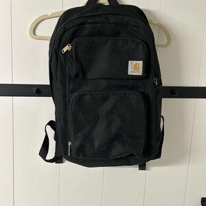 Carhartt Classic Black Backpack with Gold Accents